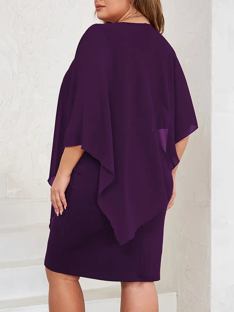 Asymmetrical Sleeve Dress