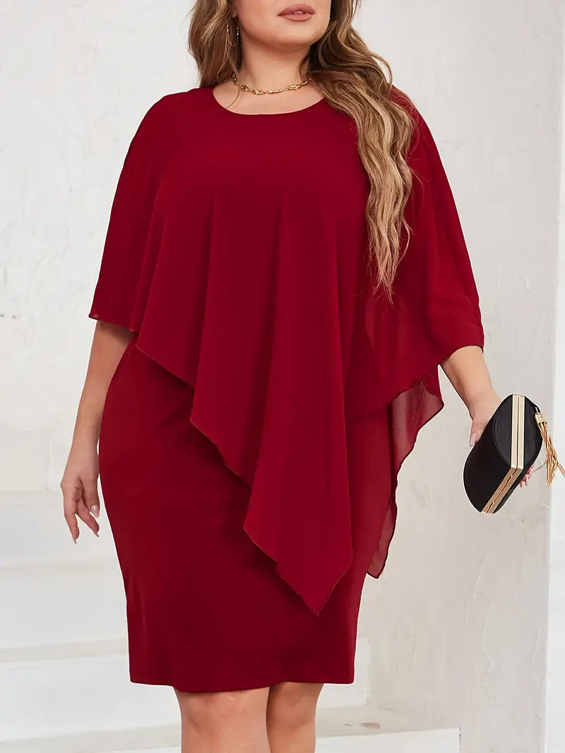 Asymmetrical Sleeve Dress