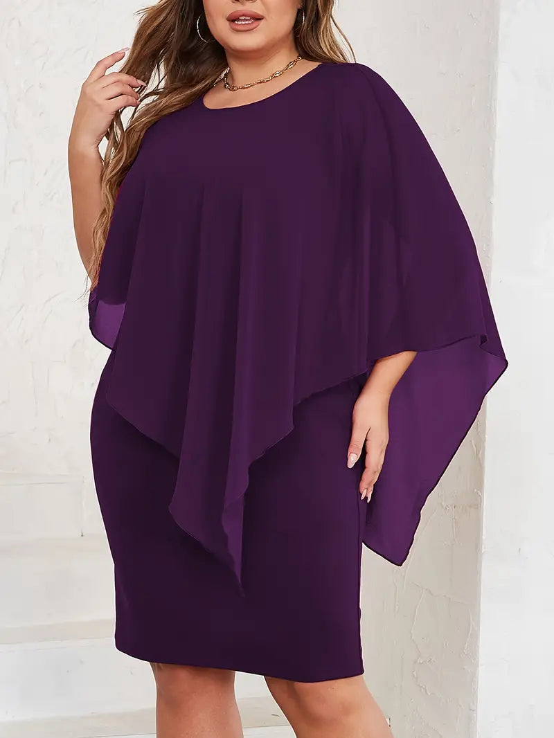 Asymmetrical Sleeve Dress