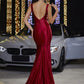 Deep V Strap Slim-fit Sheath Dress