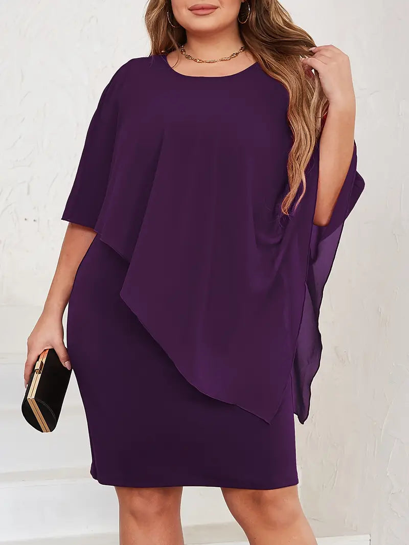 Asymmetrical Sleeve Dress