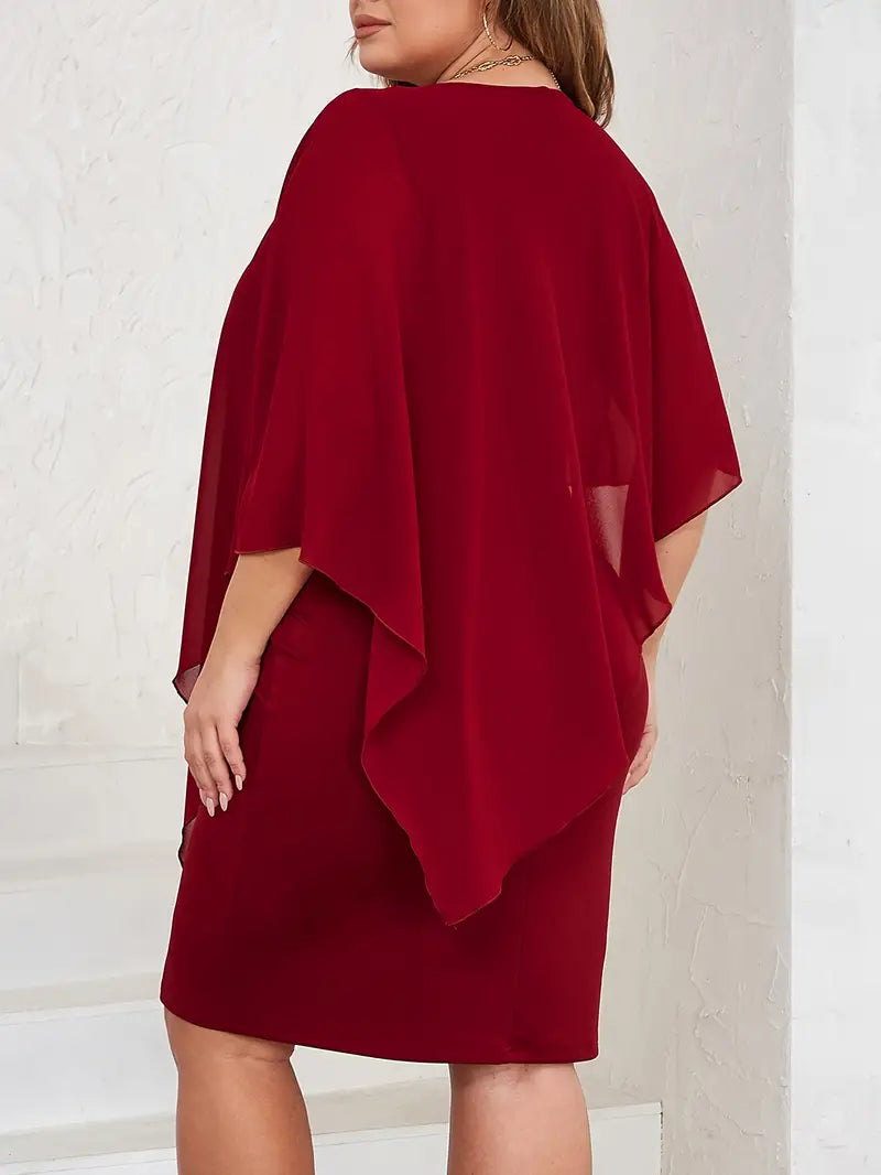 Asymmetrical Sleeve Dress