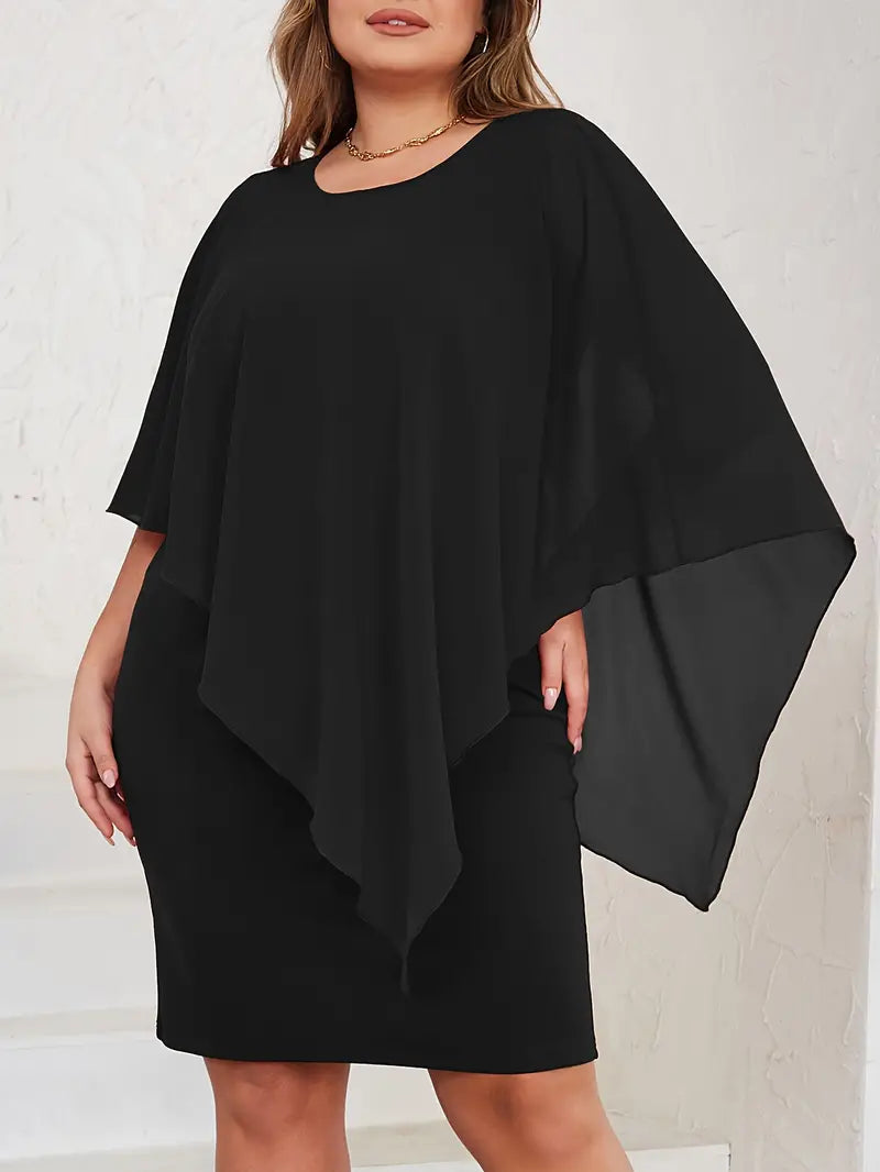 Asymmetrical Sleeve Dress