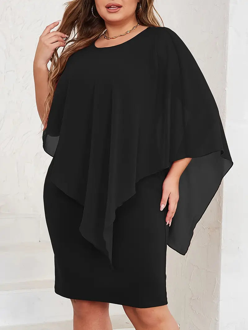 Asymmetrical Sleeve Dress