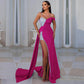 Elegant Heavy Work Gilding Split Expansion Skirt Dress