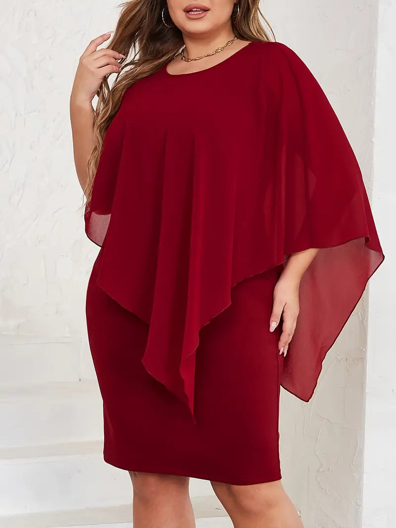 Asymmetrical Sleeve Dress