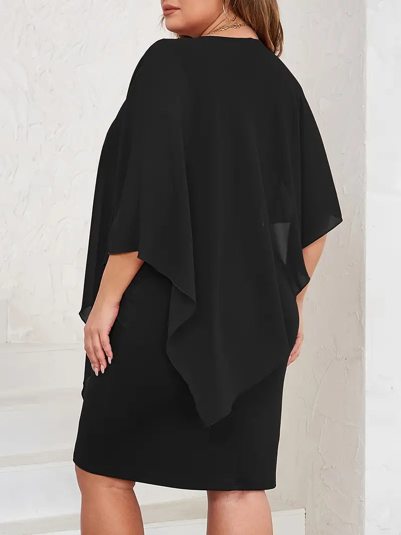 Asymmetrical Sleeve Dress