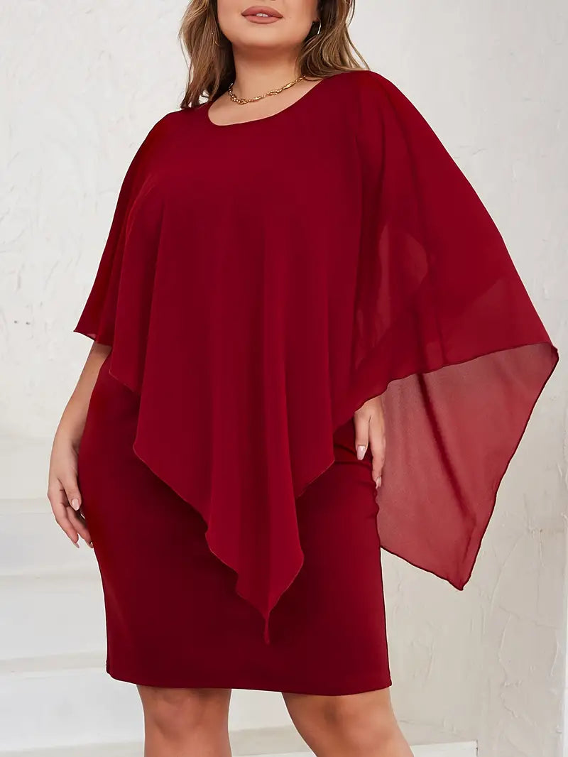 Asymmetrical Sleeve Dress