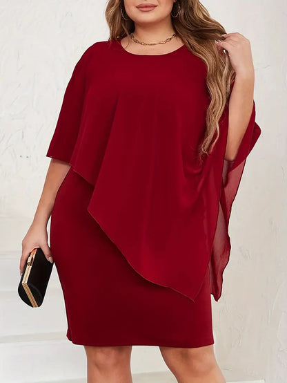 Asymmetrical Sleeve Dress