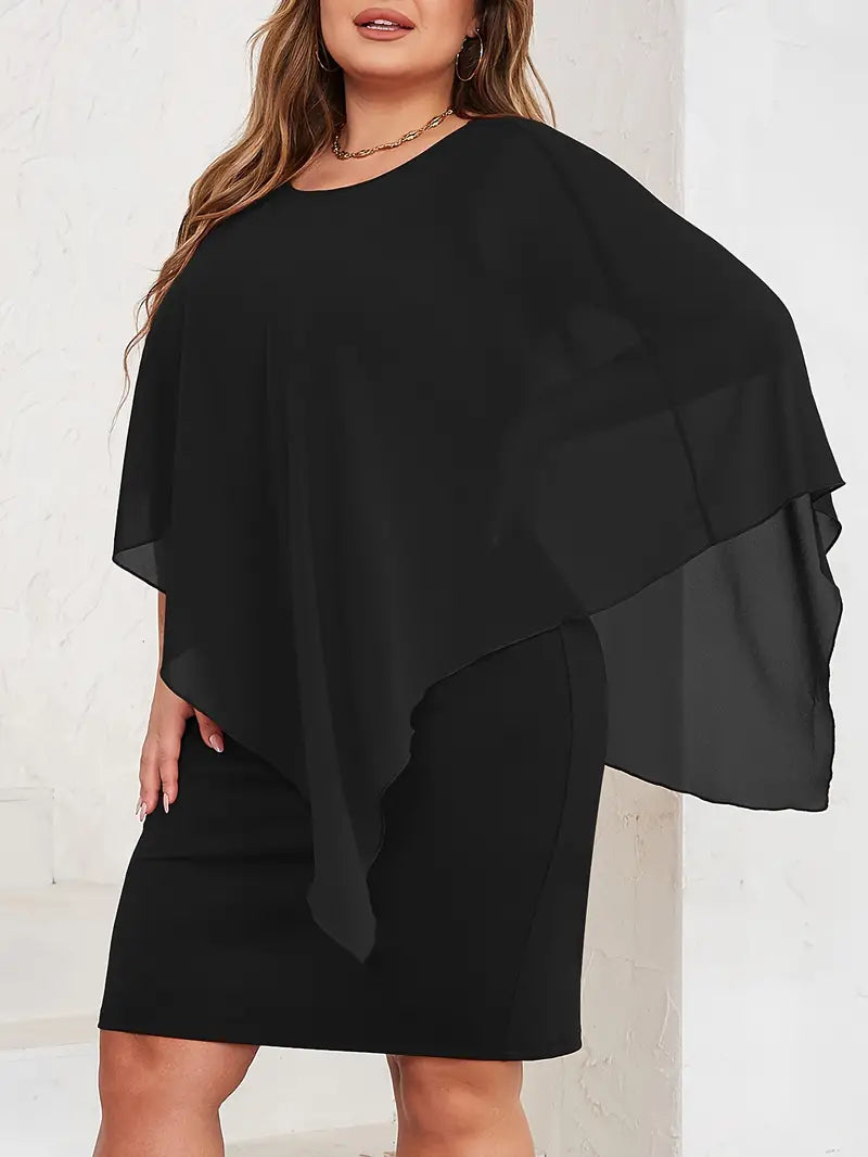 Asymmetrical Sleeve Dress