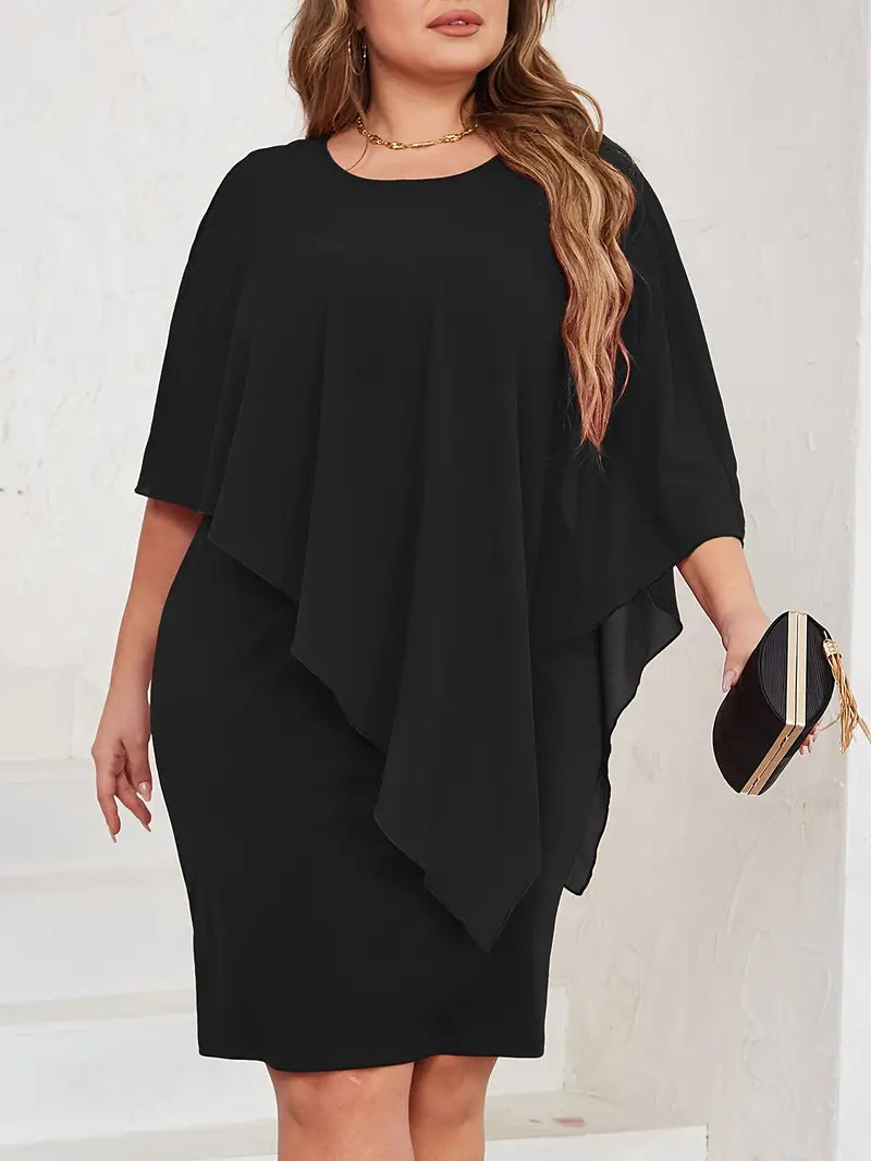 Asymmetrical Sleeve Dress