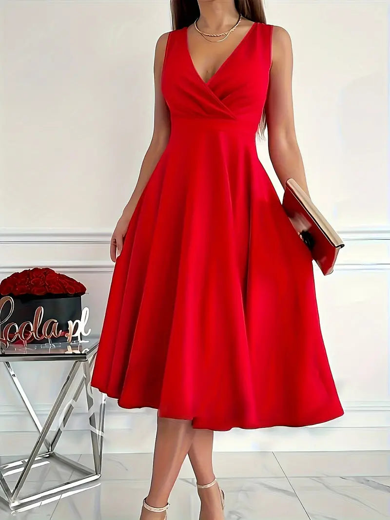 Simple Solid Tank Dress